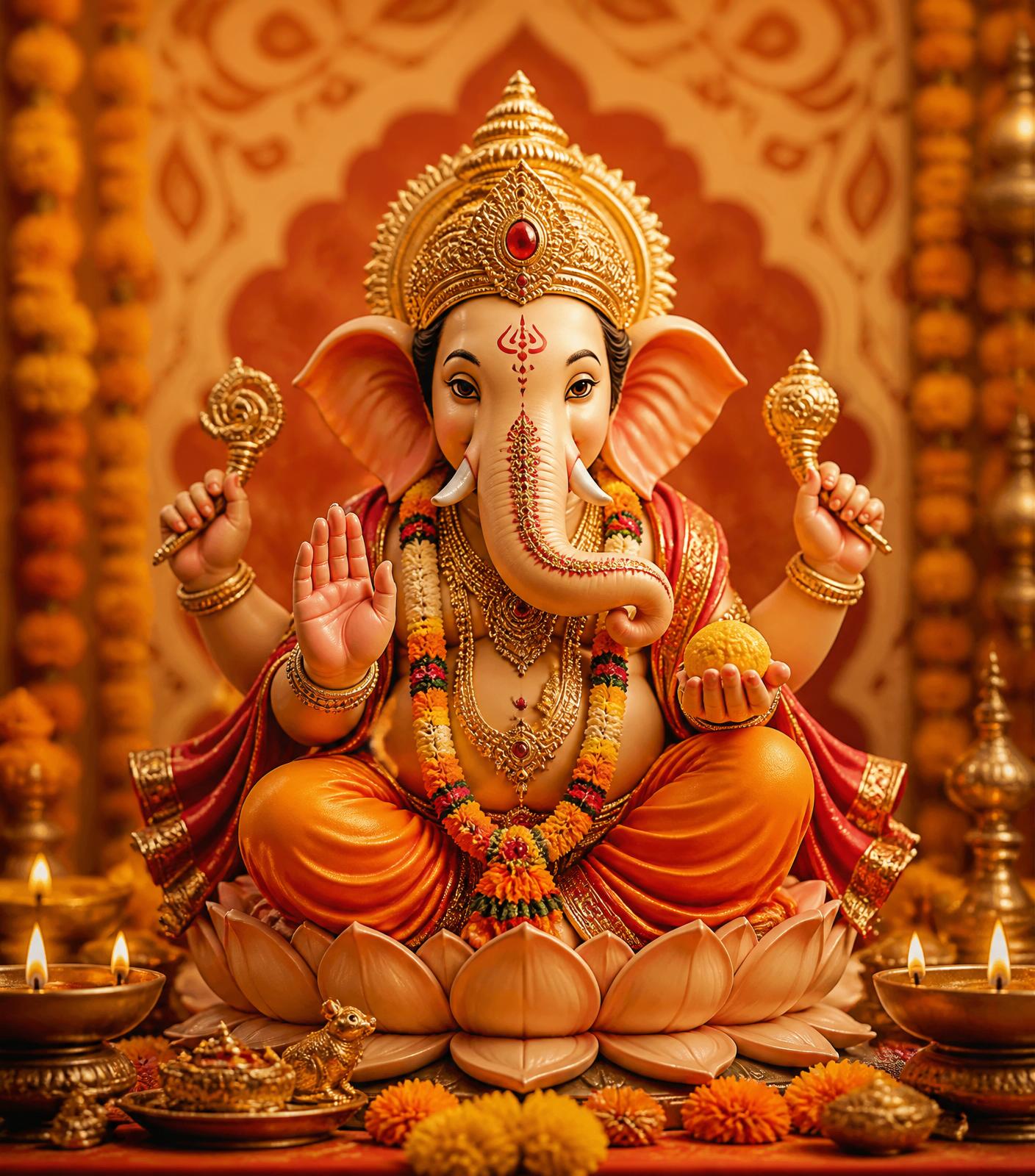 Traditional Maharashtrian Ganesh Murti by Shivmudra Arts